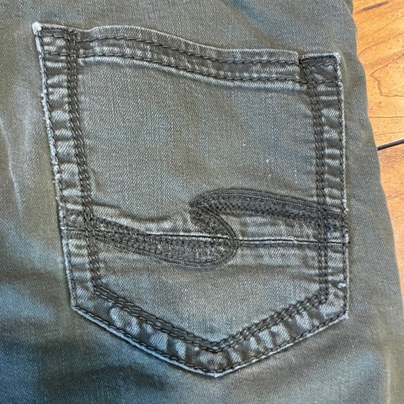 Silver Jeans Men's Forest Green Eddie  Jeans - Picture 5 of 6